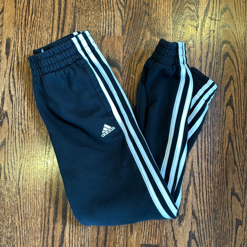 Black Adidas Sweatpants Size M 10/12
